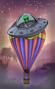 The Spaceship Carried by the Wind