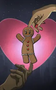 The Gingerbread Between Love