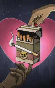 The Cigarette Between Love