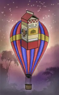 The Floating Milk in Love