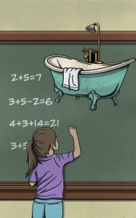 Teaching Bathtub: Numbers & Shapes