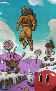 Astronaut in Candy Land