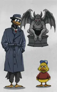 The Statue & the Little Duck