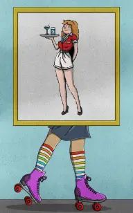 Roller Waitress Disco