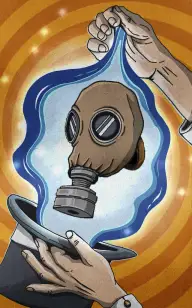 Gas Mask in the Hat