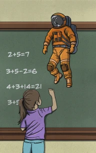 Teaching Spaceman: Numbers & Shapes