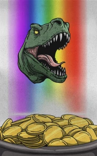 The Dinosaur Beyond the Rainbow