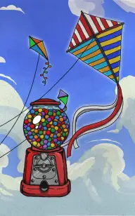 Gum Machine Up with the Wind