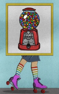 Learn to Skate with Coach Bubble Gum