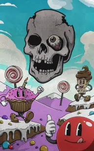 Skull in Candy Land