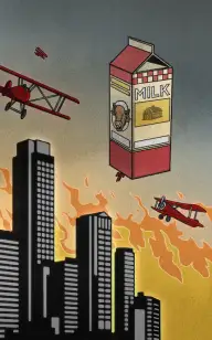 Giant Milk Attacks Manhattan