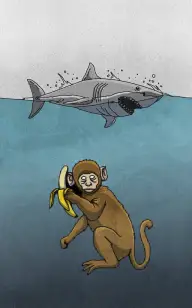 Chimp Lost at Sea