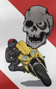 Two Wheels, One Skull