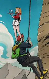 Waitress on Top of the World