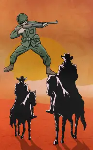 Trooper in the Old West