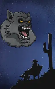 The Lone Rider's Wolf