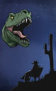 The Lone Rider's Dinosaur