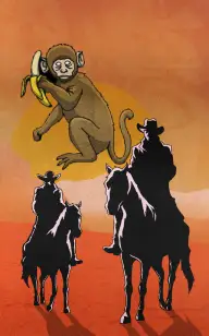 Chimp in the Old West