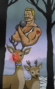 The Little Reindeer's Weightlifter