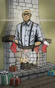 The Butler Down the Chimney