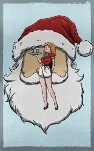 Woman Impersonating Santa