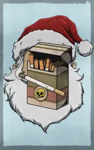 Cigarette Impersonating Santa