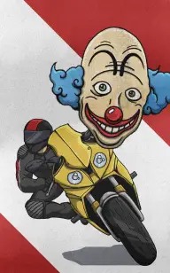 Two Wheels, One Clown