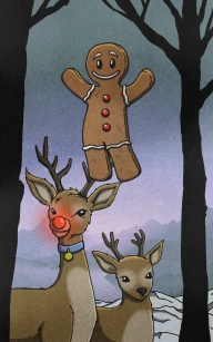 The Gingerbread's Light in the Snow