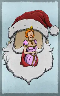 Princess Impersonating Santa