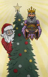 The King Waiting for Santa