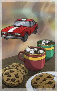 The Race Car & Santa's Cookies