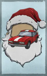 Car Impersonating Santa