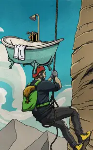 Climbing Bath Mountain