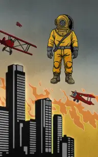 Giant Diver Attacks Manhattan