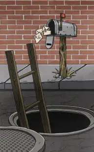 The Mailbox in a Manhole