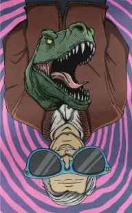 Dinosaur Upside Down