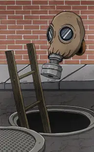 The Gas Mask in a Manhole
