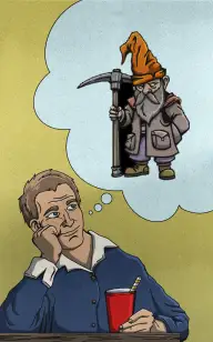 Gnome Lost in Thoughts