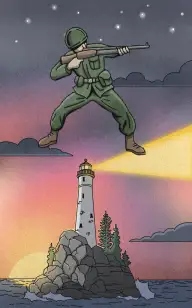 The Shining Trooper at Sea