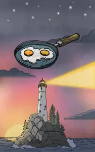 The Shining Breakfast  at Sea