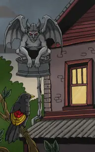 The Sculpture's Perfect Sunset