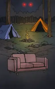 A Scary Sofa in the Tent