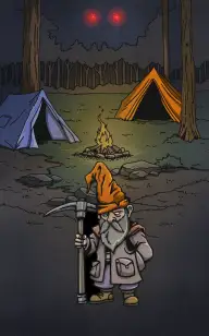 A Scary Gnome in the Tent