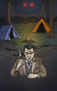 A Scary Gangster in the Tent