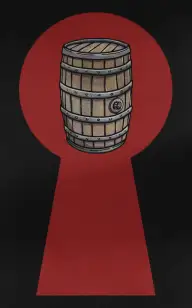 Barrel Peeping Through the Keyhole