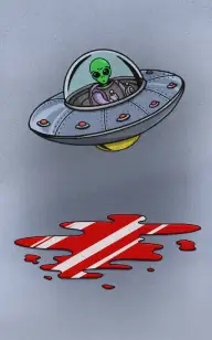 The Alien Covered in Blood