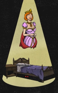 The Queen in Tim's Room