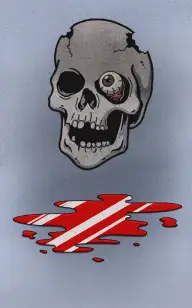 The Skull Covered in Blood