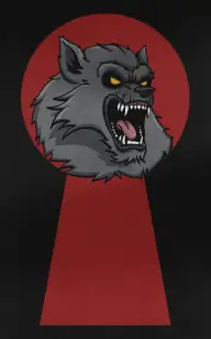 Wolf Peeping Through the Keyhole