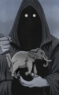 The Elephant, His Prey